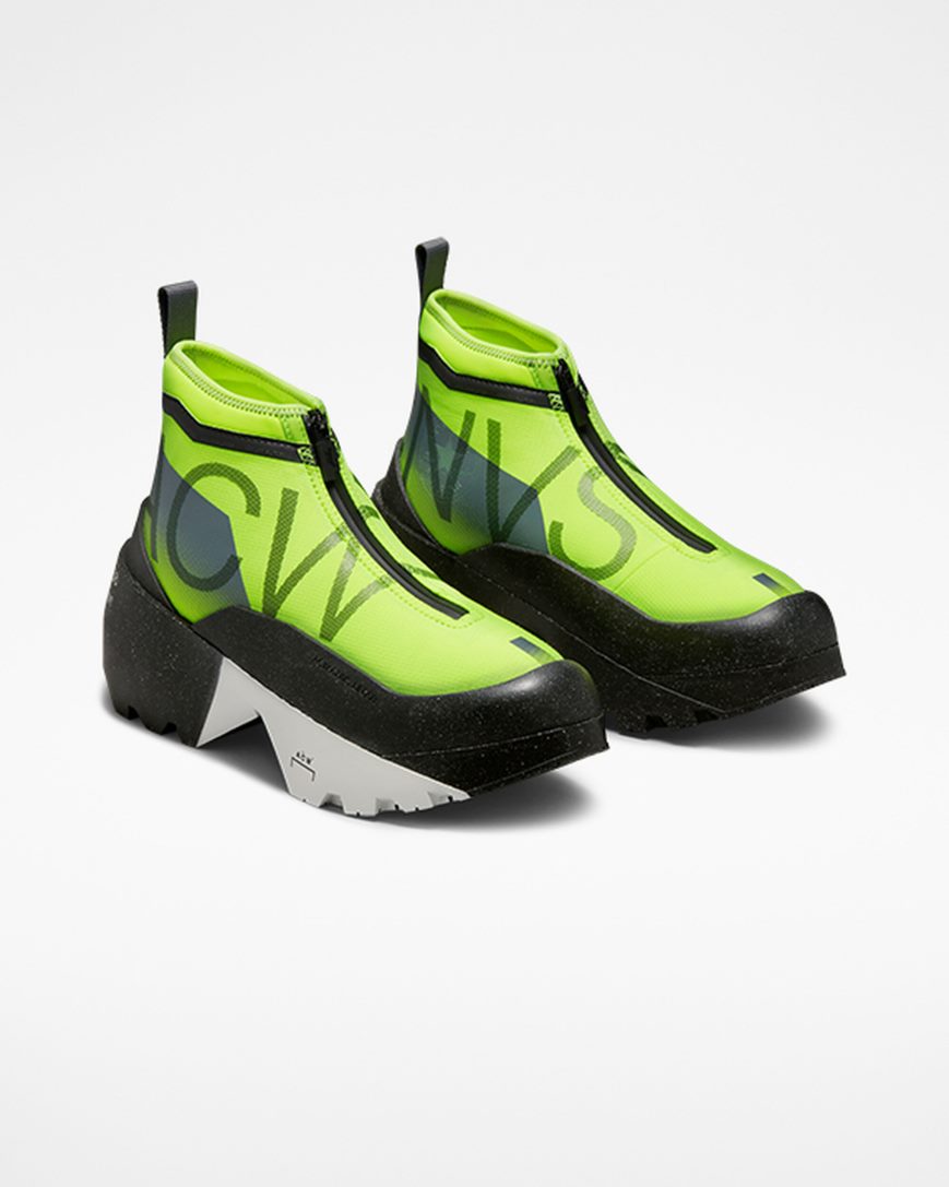 Women's Converse x A-COLD-WALL* Geo Forma High Top Shoes Green / Black / White | AU 3419CN